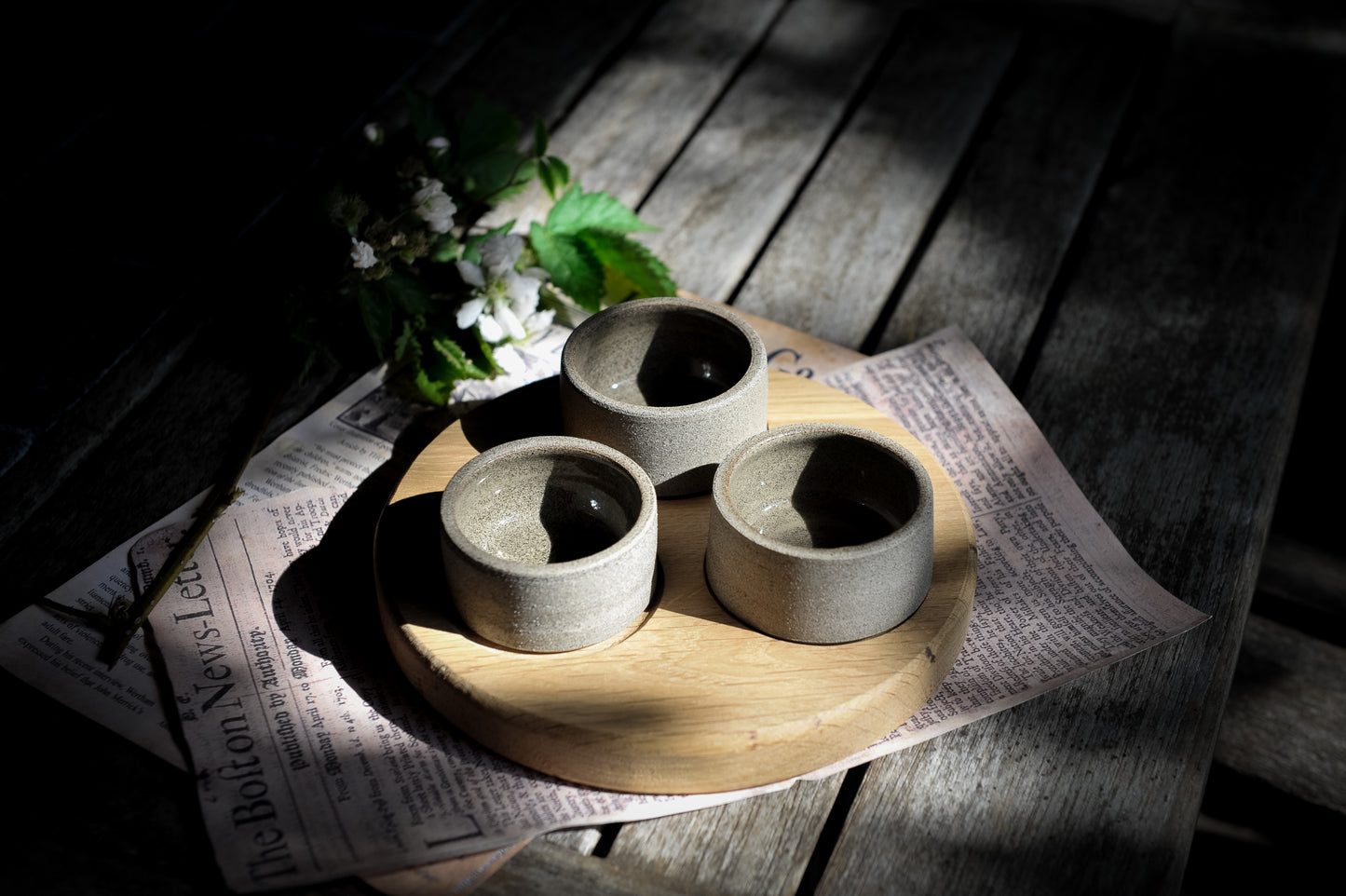 Peper - zout - olie stel Taupe
