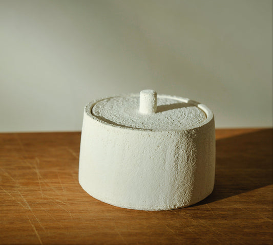 Bewaarpotje - Grof wit