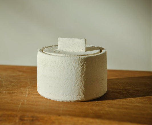 Bewaarpotje - Grof wit