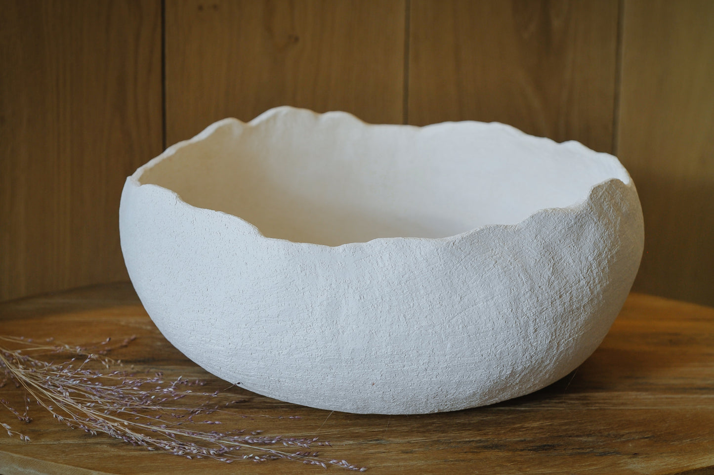 Decoratieschaal - Grof wit