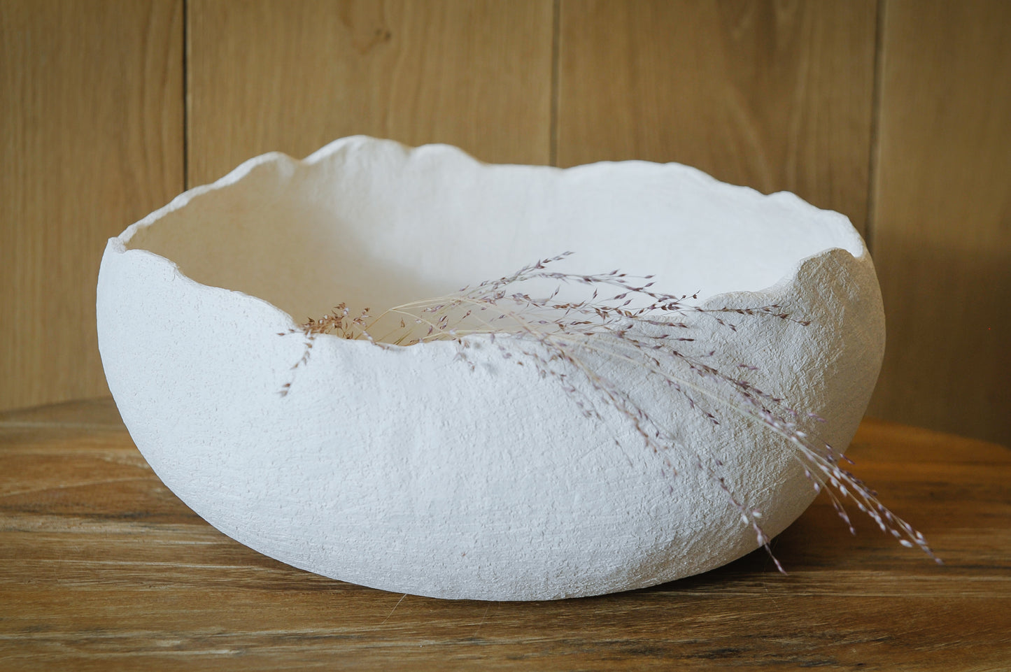 Decoratieschaal - Grof wit