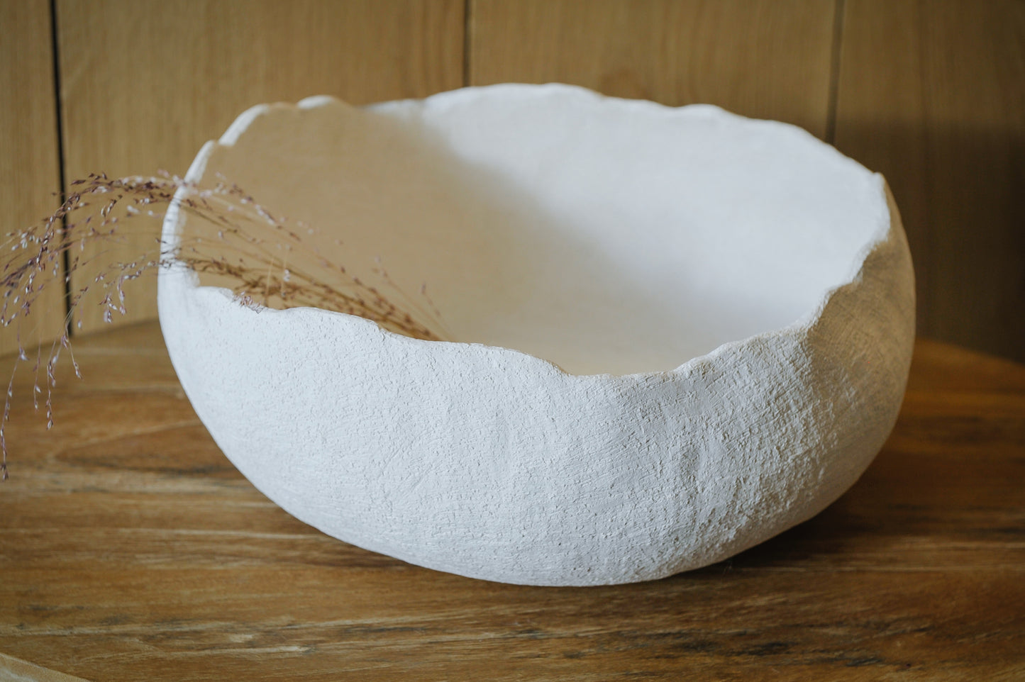 Decoratieschaal - Grof wit