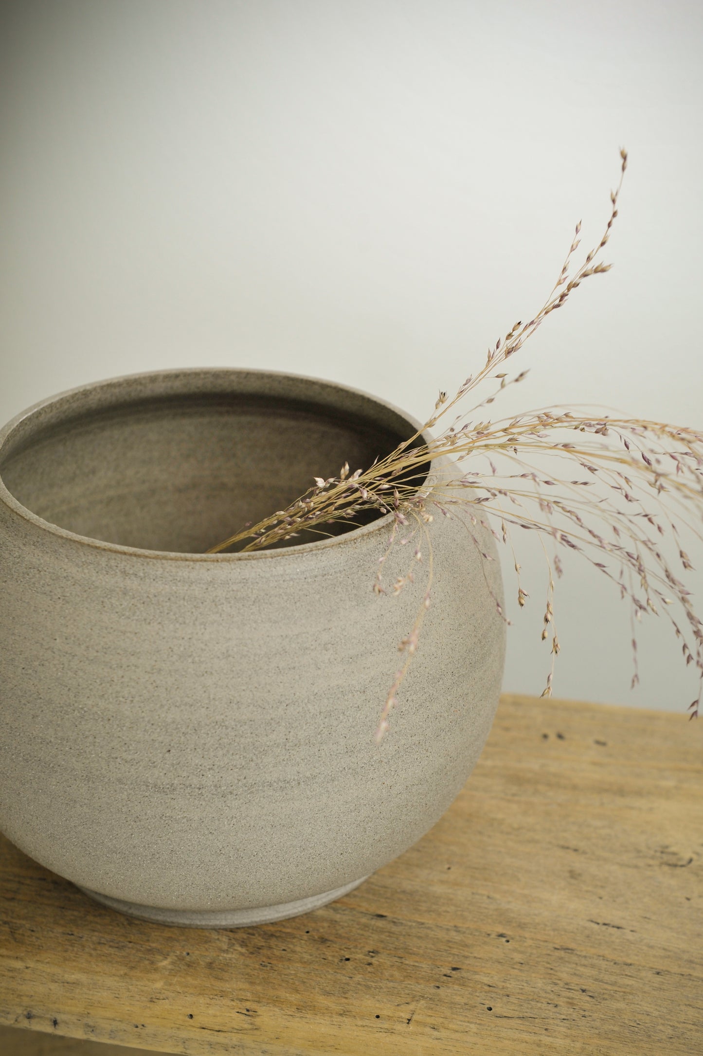 Ronde vaas - Taupe